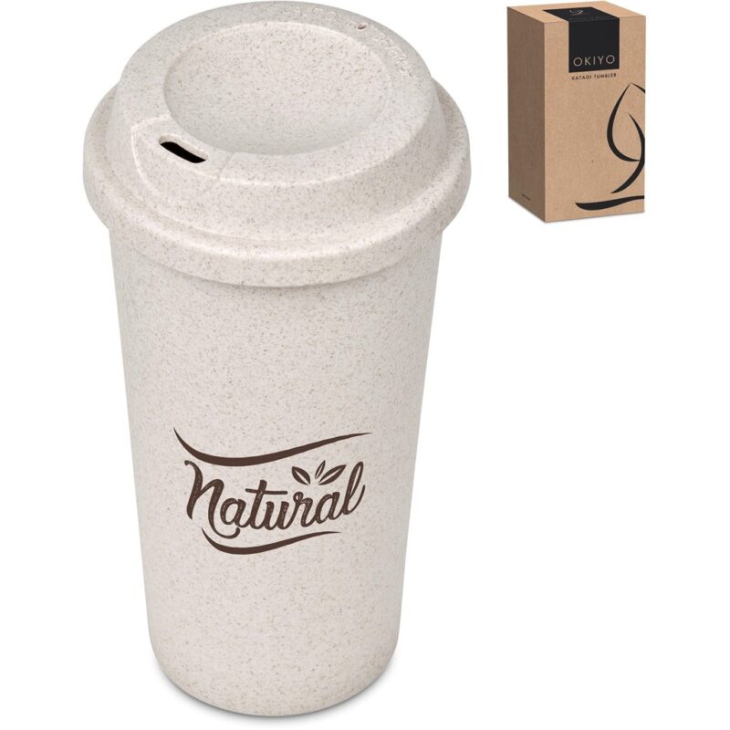 Okiyo Katagi Wheat Straw Double-Wall Tumbler – 450ml - Image 6