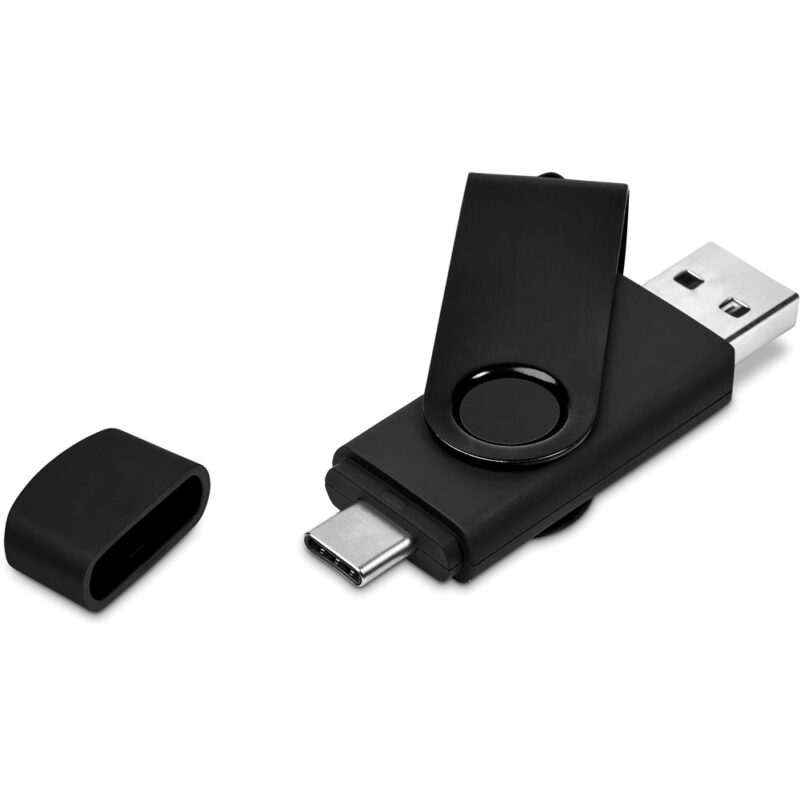 Shuffle Gyro Black Flash Drive – 8GB - Image 3