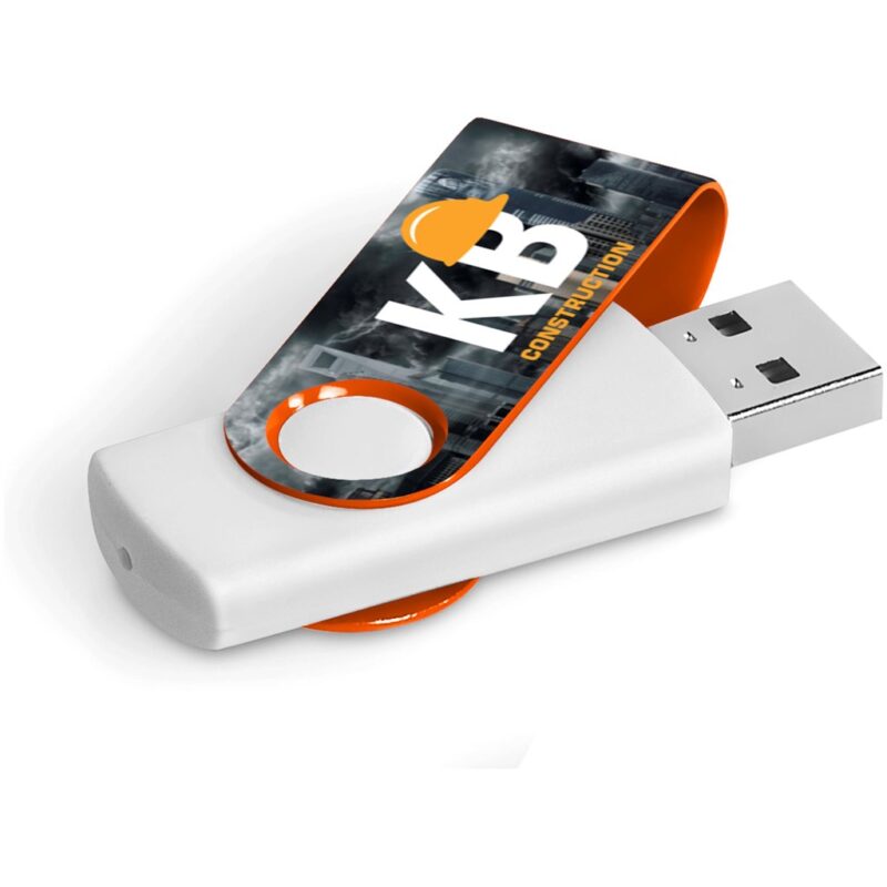 Axis Gyro White Flash Drive - 4GB - Image 10