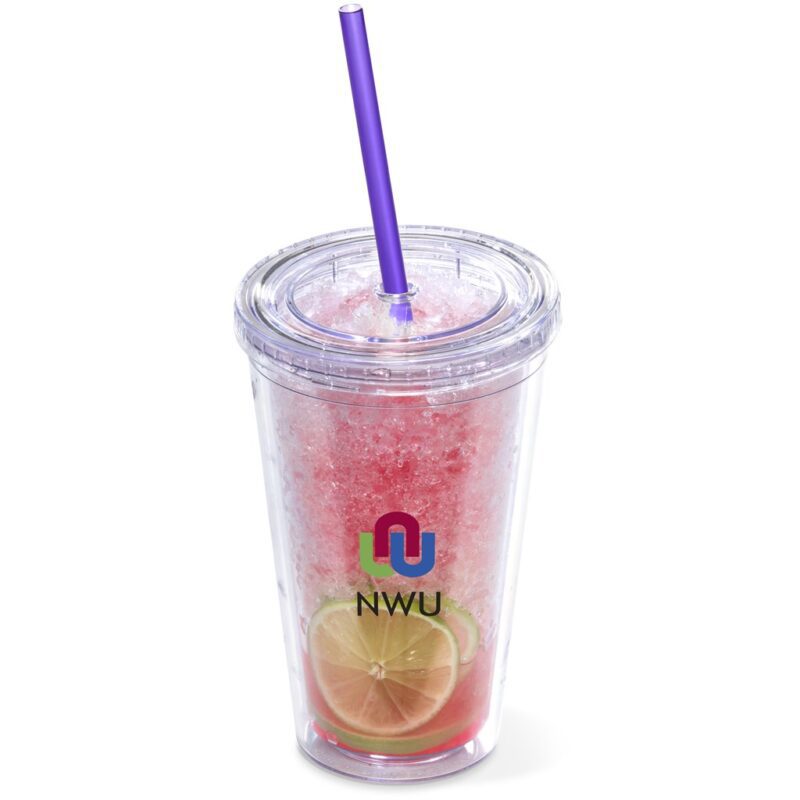 Malibu Double-Wall Frosted Straw Tumbler - Image 4