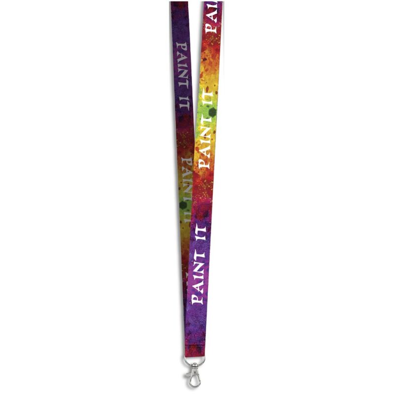 Snap Hook Clip Double-Sided Sublimation Satin Lanyard - Image 2