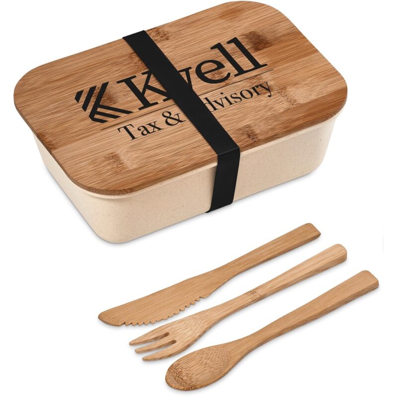Kooshty Natura Plus Bamboo Fibre Lunch Box Set - Image 10