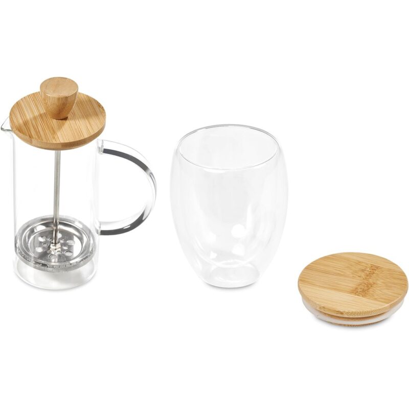 Okiyo Aibo Glass & Bamboo Coffee Set - Image 9