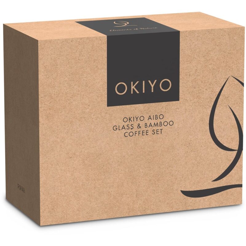 Okiyo Aibo Glass & Bamboo Coffee Set - Image 25