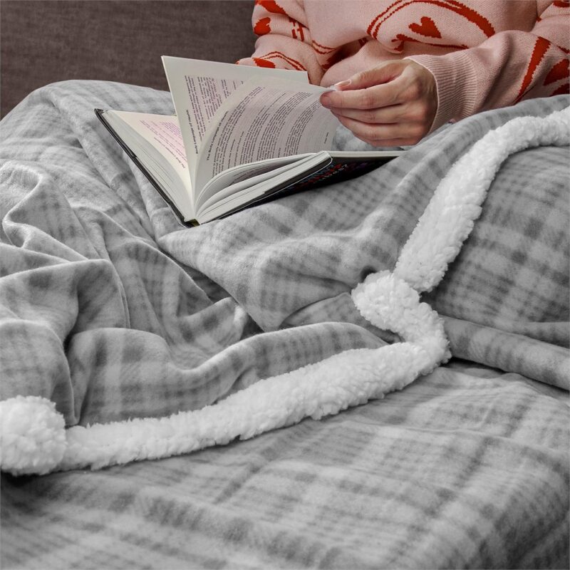 US Basic Everest Sherpa Fleece Blanket - Image 2
