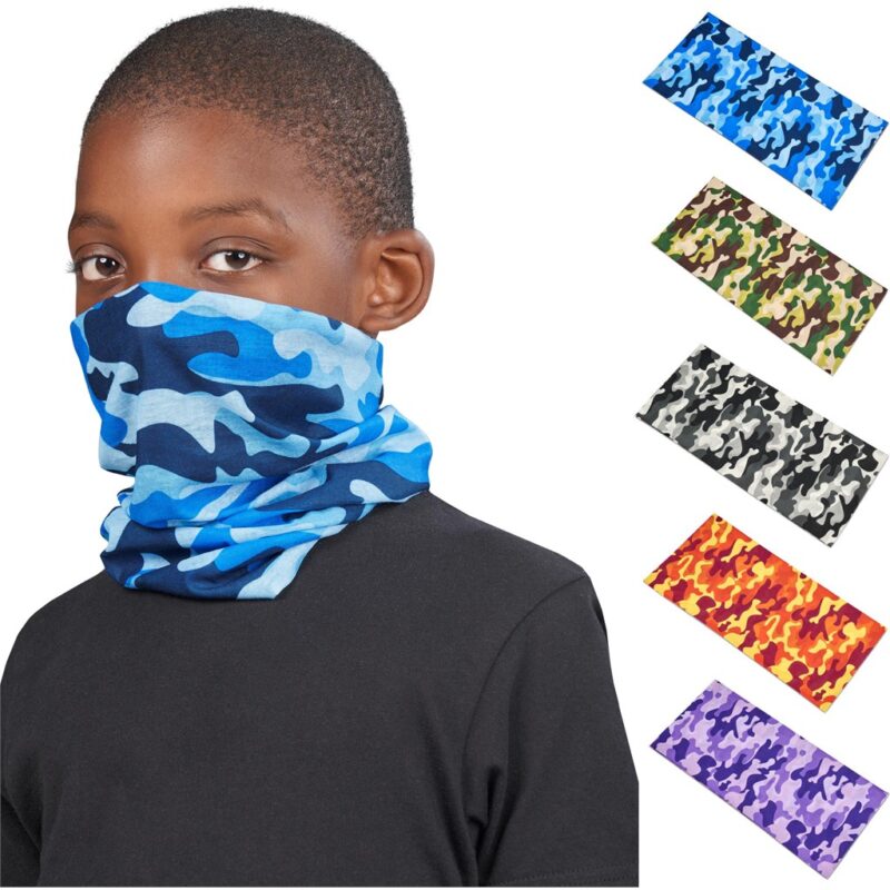 Kids Camo Flexi Tubular Bandana - Image 5
