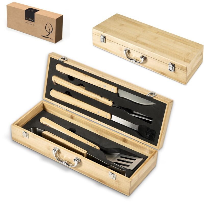 Okiyo Yakiniku Bamboo 5-Piece Braai Set - Image 12