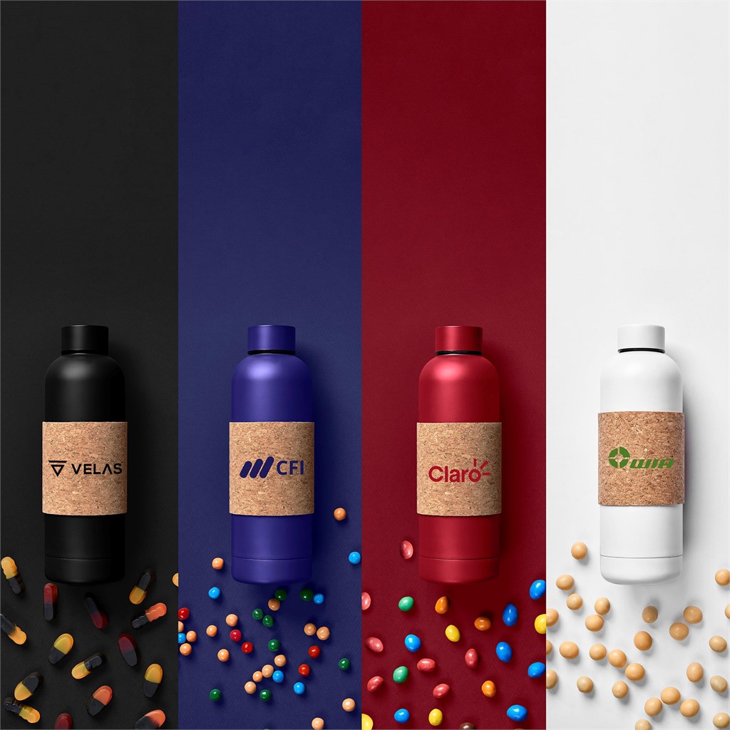 Kooshty Bermuda Kork Recycled Stainless Steel Water Bottle - 800ml - Image 4