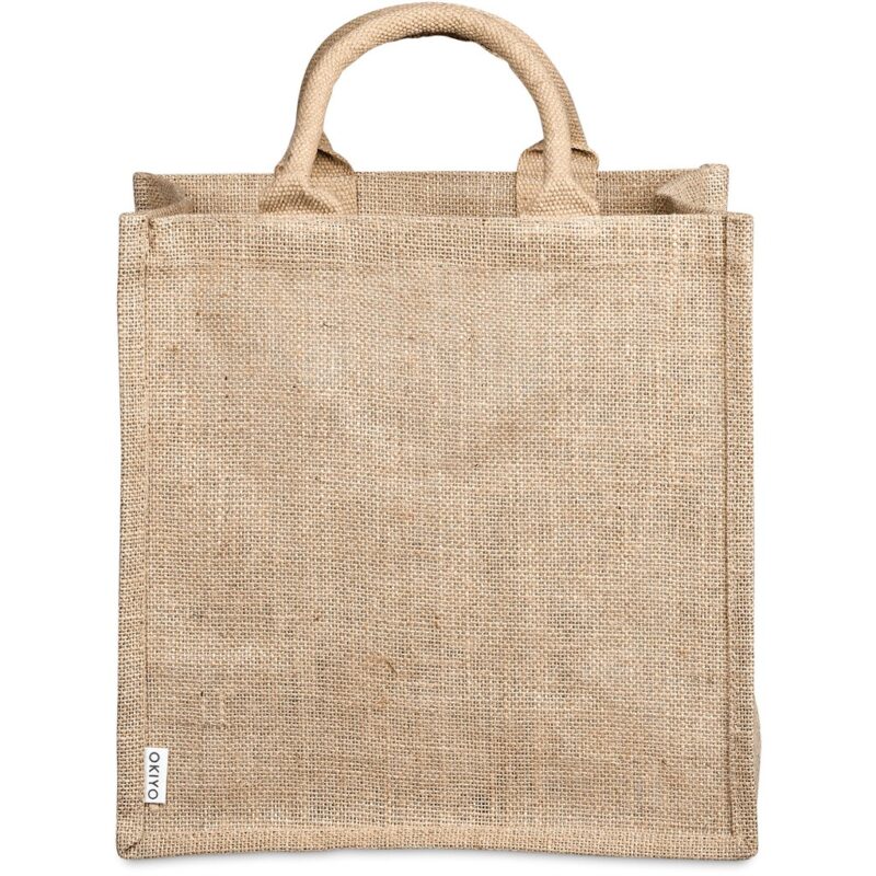 Okiyo Nuri Sublimated Pocket Jute Tote - Image 5
