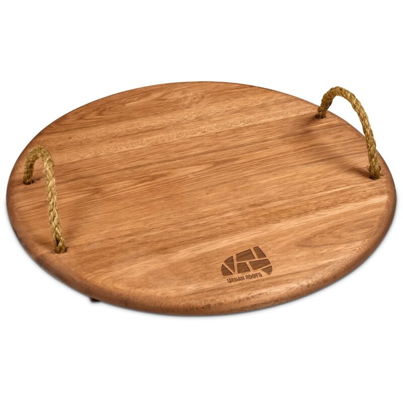 Okiyo Homegrown Medium Round Hardwood Food Platter - Image 2