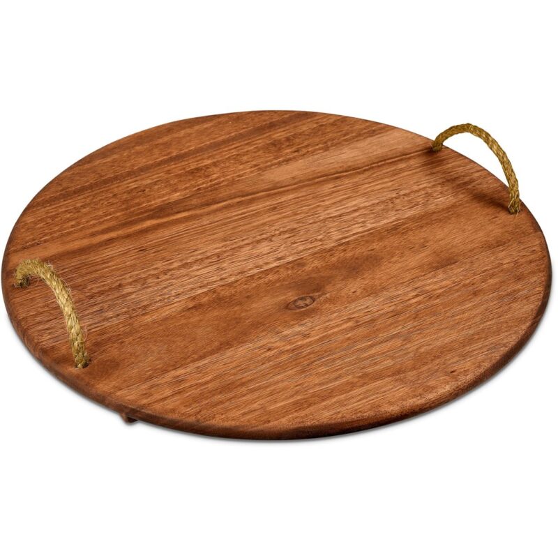Okiyo Homegrown Large Round Hardwood Food Platter - Image 2