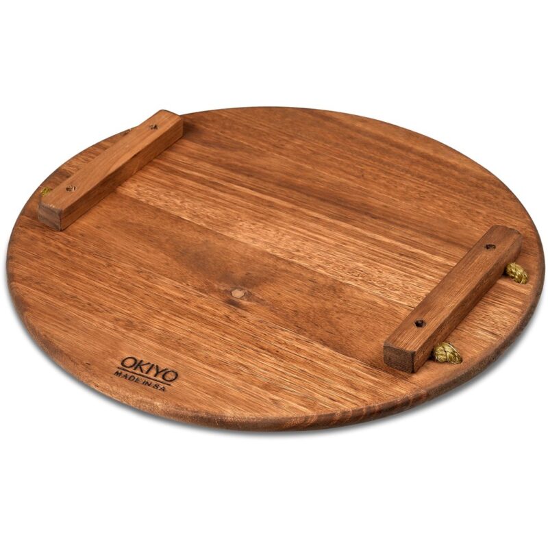 Okiyo Homegrown Large Round Hardwood Food Platter - Image 3