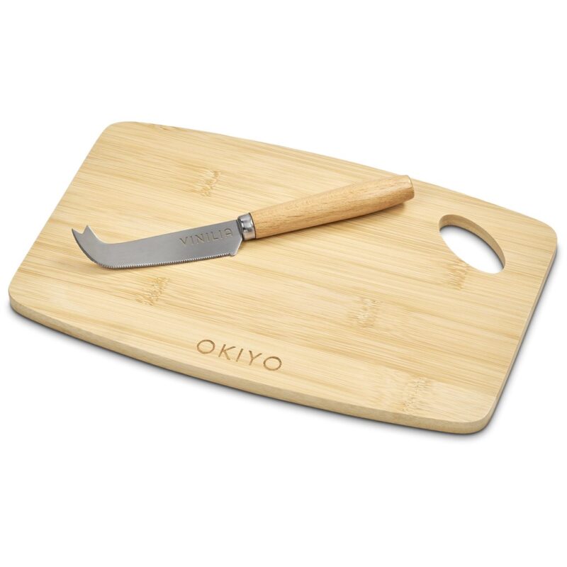 Okiyo Edamu Bamboo Cheese Board Set - Image 5