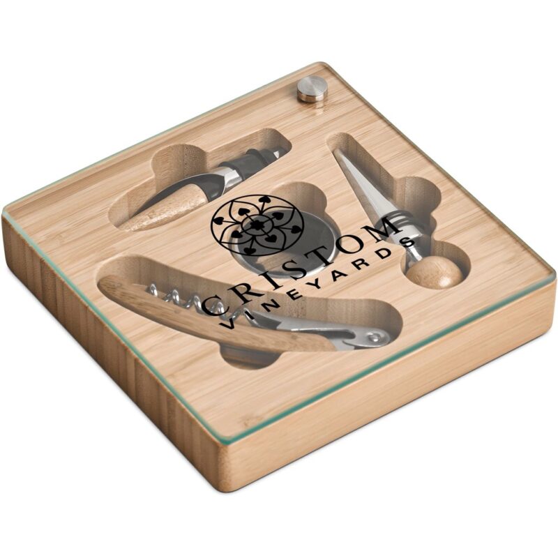 Okiyo Budonoki Bamboo Wine Accessories set - Image 4