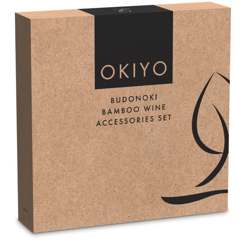 Okiyo Budonoki Bamboo Wine Accessories set - Image 12