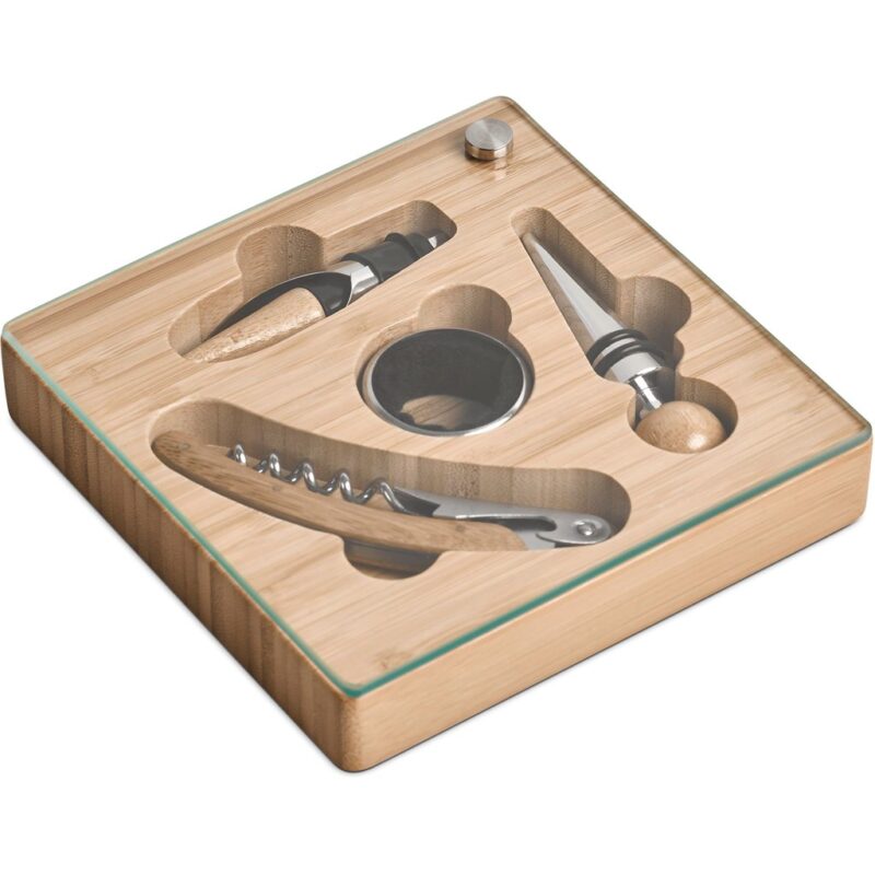 Okiyo Budonoki Bamboo Wine Accessories set - Image 16