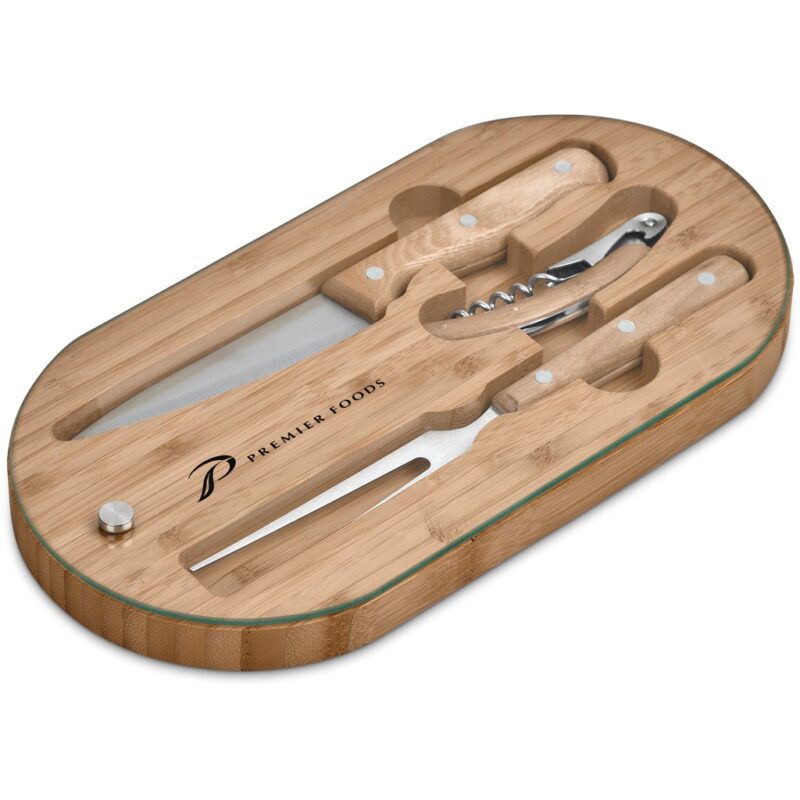 Okiyo Suraisu Bamboo Food & Wine Set - Image 2