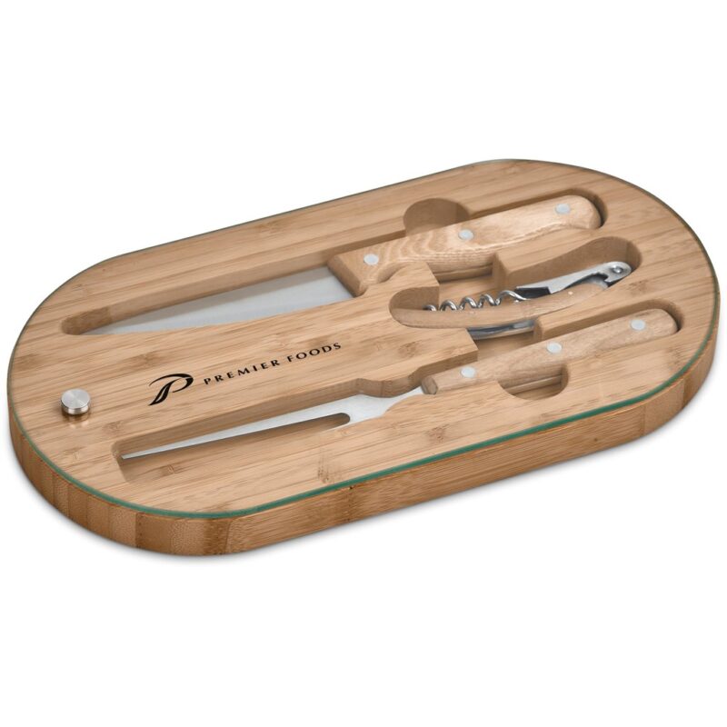 Okiyo Suraisu Bamboo Food & Wine Set - Image 5