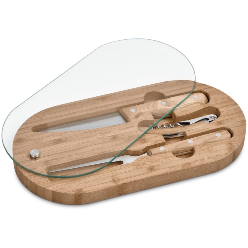Okiyo Suraisu Bamboo Food & Wine Set - Image 7