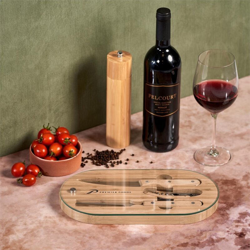 Okiyo Suraisu Bamboo Food & Wine Set - Image 18