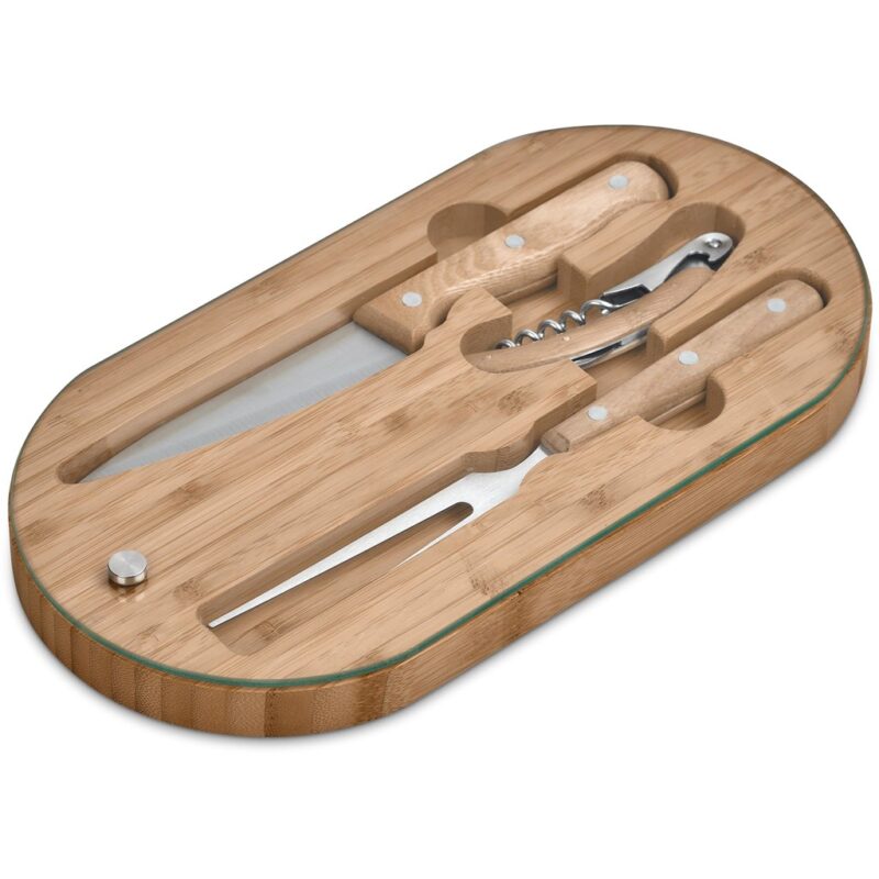 Okiyo Suraisu Bamboo Food & Wine Set - Image 19