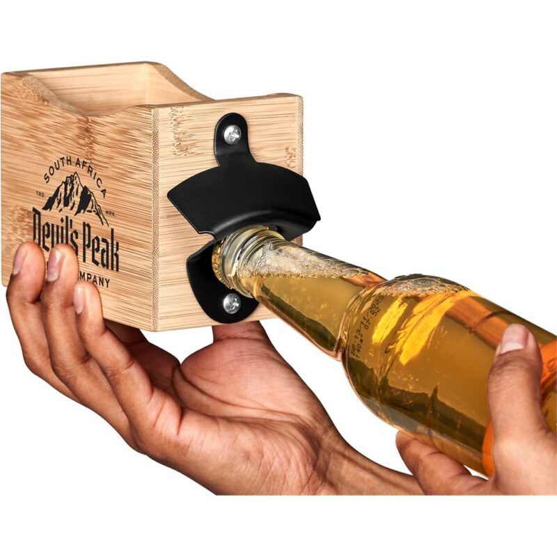 Okiyo Kanpai Bamboo Coaster & Bottle Opener Set - Image 12