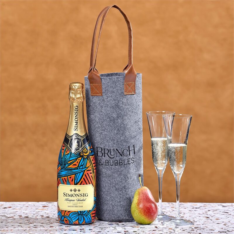 Okiyo Tahada RPET Felt Wine Tote - Image 6