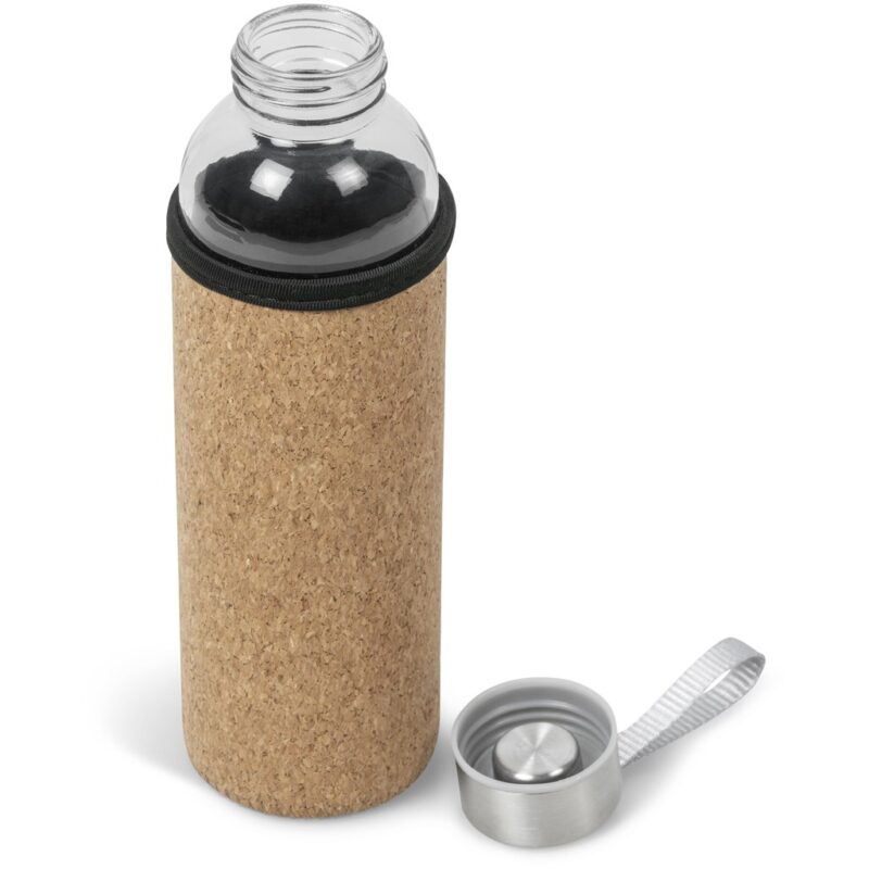 Kooshty Kork  Glass Water Bottle - 500ml - Image 2