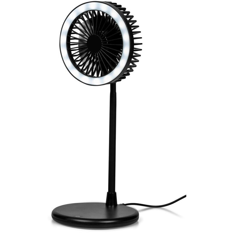 Light Breeze LED Ring Light Desk Fan - Image 3