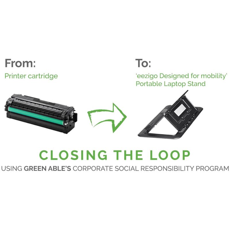 Okiyo Eezigo Recycled Plastic Portable Laptop Stand - Image 3