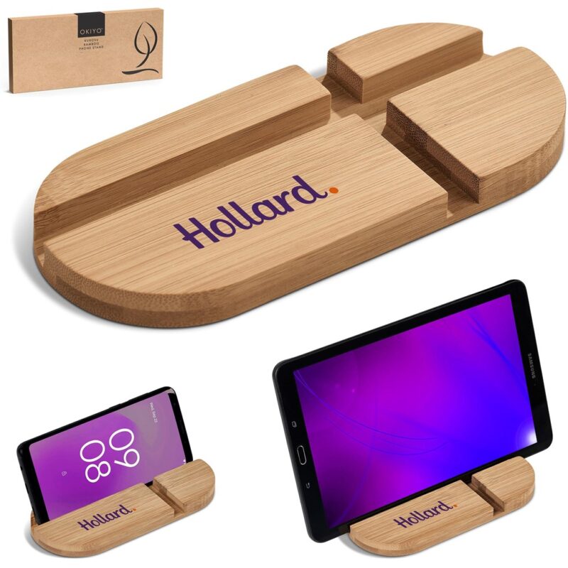 Okiyo Kurosu Bamboo Phone Stand - Image 23