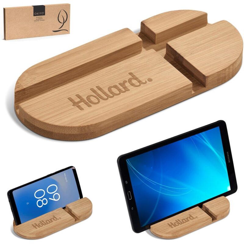 Okiyo Kurosu Bamboo Phone Stand - Image 21
