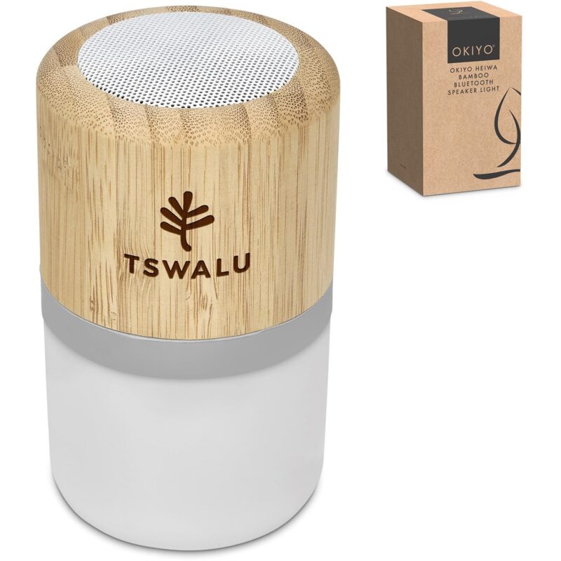 Okiyo Heiwa Bamboo Bluetooth Speaker & Night Light - Image 4