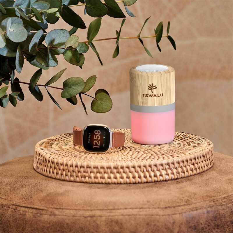 Okiyo Heiwa Bamboo Bluetooth Speaker & Night Light - Image 8