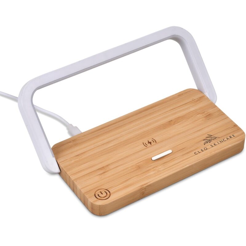Okiyo Yoru Bamboo Wireless Charger & Night Light - Image 9