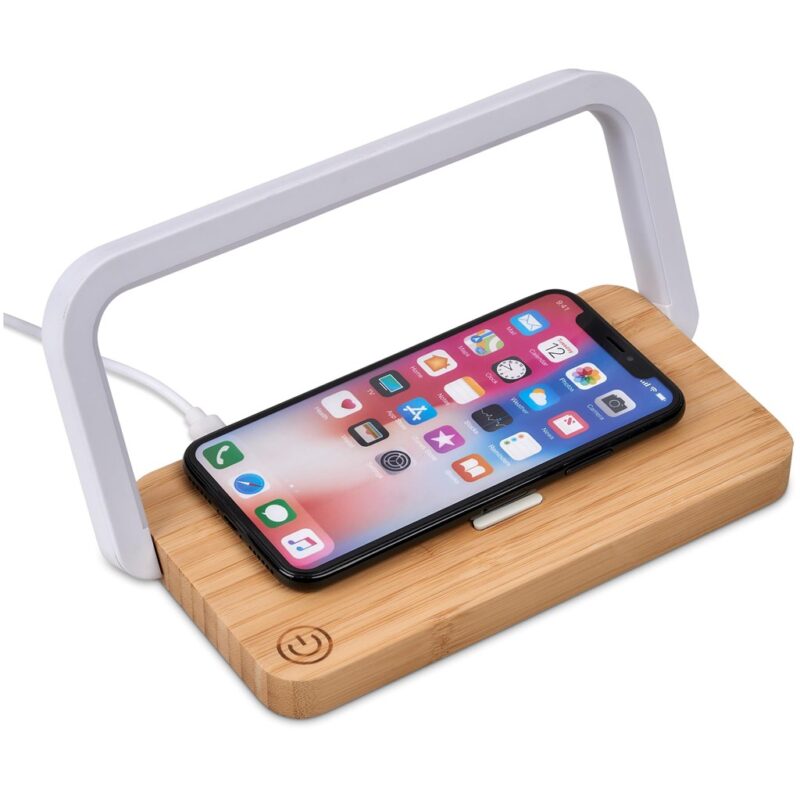 Okiyo Yoru Bamboo Wireless Charger & Night Light - Image 11