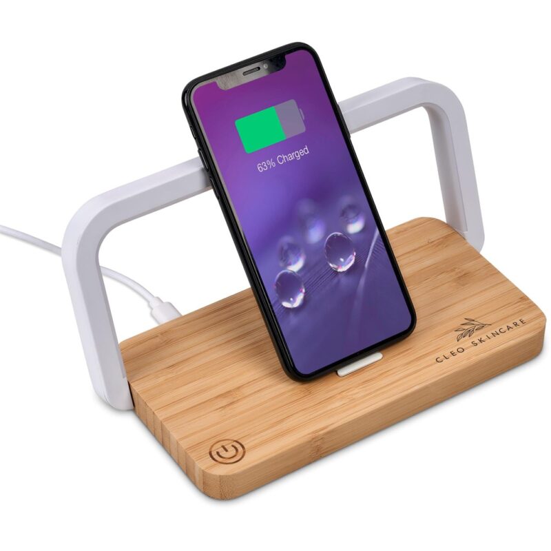Okiyo Yoru Bamboo Wireless Charger & Night Light - Image 15