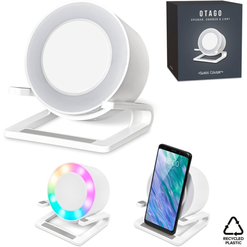 Swiss Cougar Otago Bluetooth Speaker, Wireless Charger, Phone Stand & Night Light - Image 13