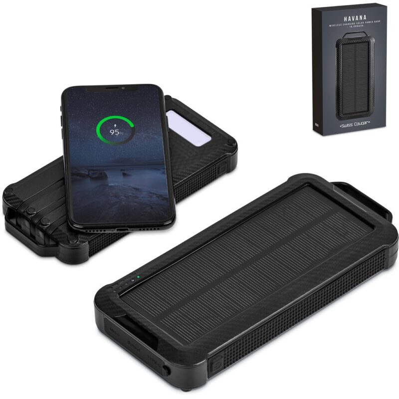 Swiss Cougar Havana Wireless Charging Solar Power Bank - 10 000mAh - Image 16