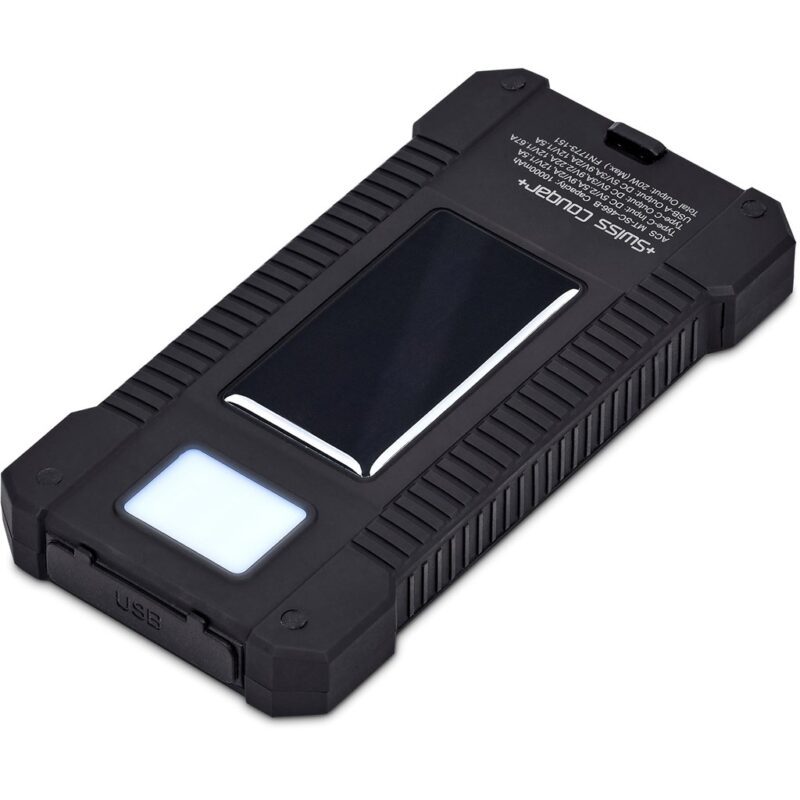 Swiss Cougar Durban Fast Charge 20W Solar Power Bank -10000mAh - Image 7