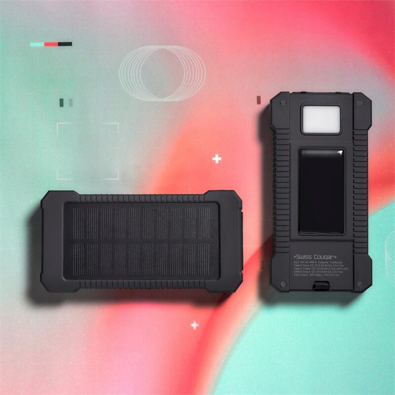 Swiss Cougar Durban Fast Charge 20W Solar Power Bank -10000mAh - Image 15