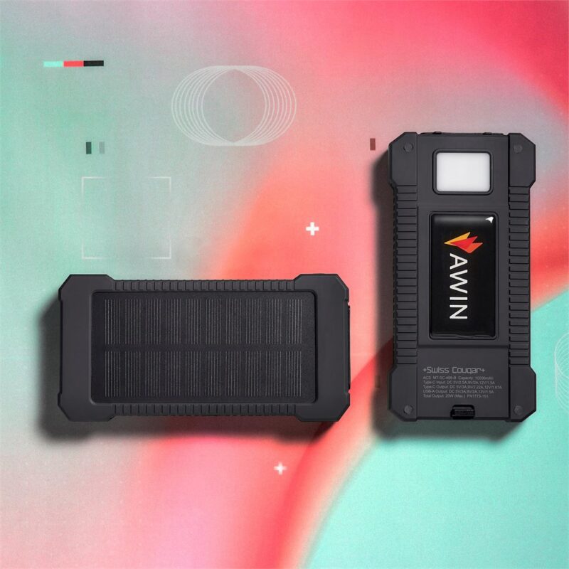 Swiss Cougar Durban Fast Charge 20W Solar Power Bank -10000mAh - Image 13