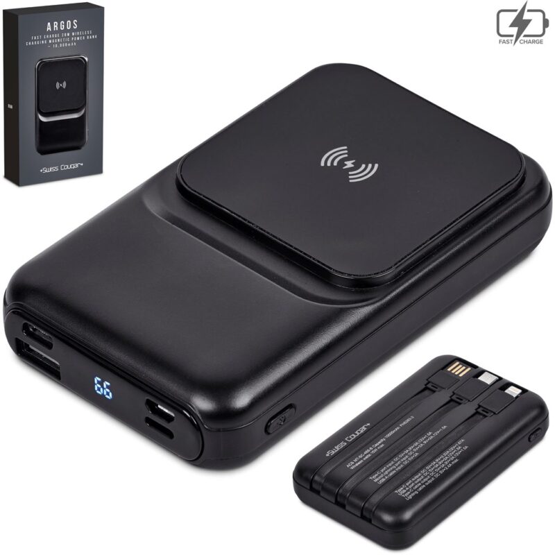 Swiss Cougar Argos Fast Charge 20W Wireless Charging Magnetic Power Bank -10000mAh - Image 20