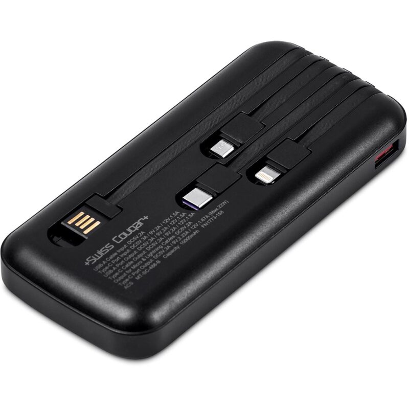 Swiss Cougar Bratislava Fast Charge 22.5W Power Bank - 10,000mAh - Image 6