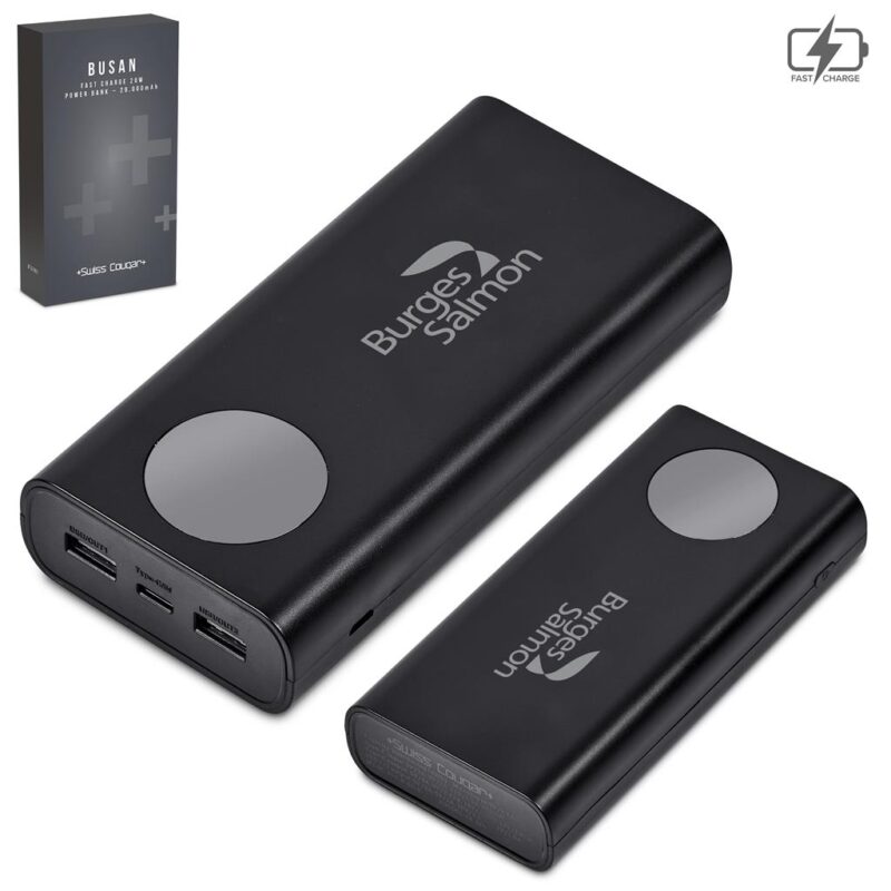 Swiss Cougar Busan Fast Charge 20W Power Bank - 20,000mAh