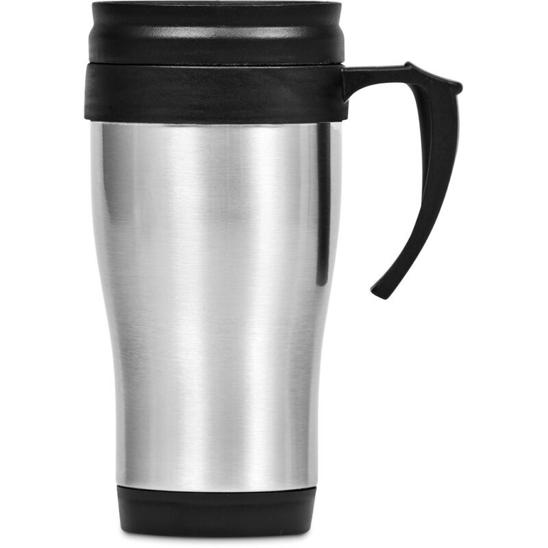 Arabica Stainless Steel & Plastic Double-Wall Mug - 450ml - Image 4