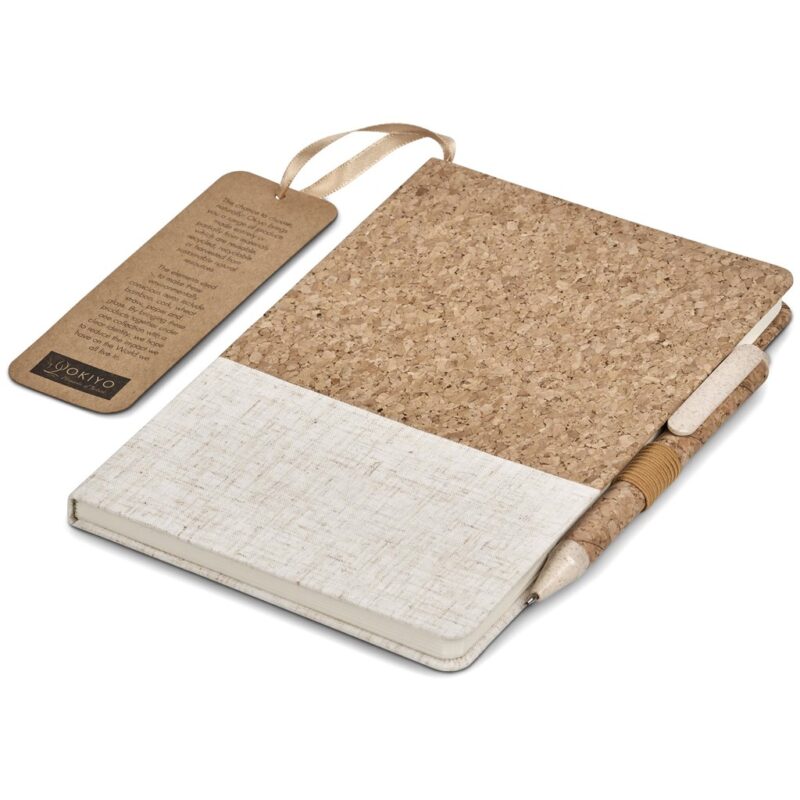 Okiyo Cardon Cork Notebook & Pen Set - Image 5