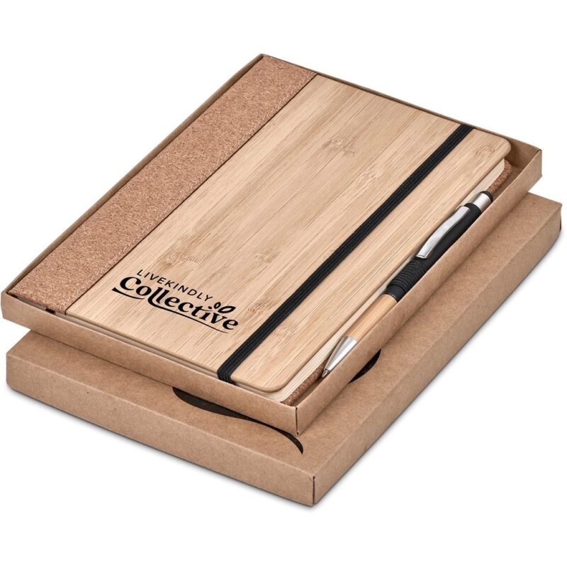 Okiyo Eri Bamboo & Cork Notebook & Pen Set - Image 16