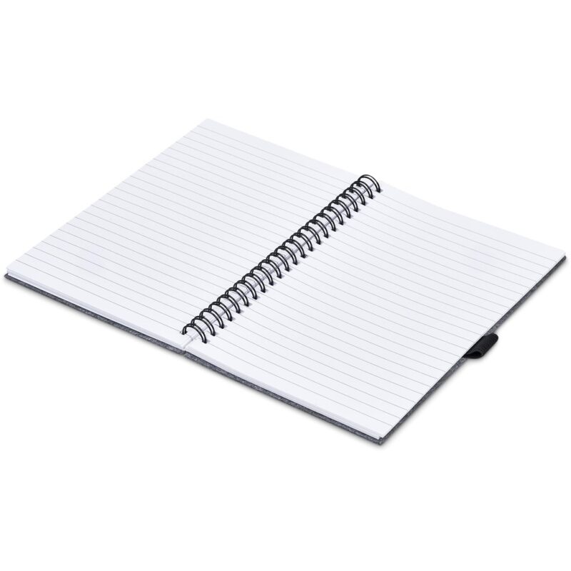 Okiyo Fuji Recycled PET Felt A5 Spiral Notebook - Image 4