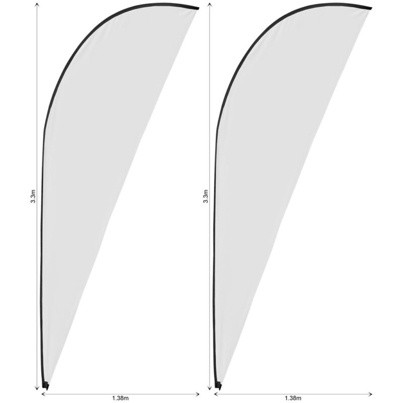 Legend 3m Sublimated Sharkfin Flying Banner Skin - Set Of 2 (Excludes Hardware) - Image 2